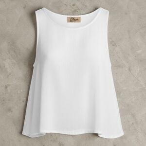 Elan Flowy Tank Top in White Women's Size XS NWT